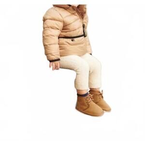 NEW 7AM ENFANT roll me puffer in beige